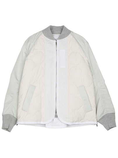 Nylon Twill Ripstop Jacket White - SACAI - BALAAN 2