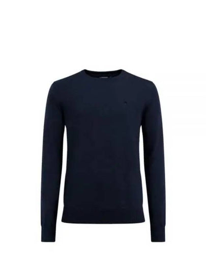 Lyle Merino Crew Neck Wool Sweater Navy - J.LINDEBERG - BALAAN 2