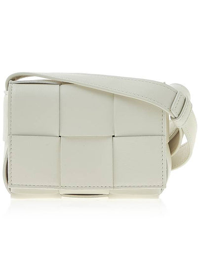 Intrecciato Cassette Small Cross Bag White - BOTTEGA VENETA - BALAAN 2