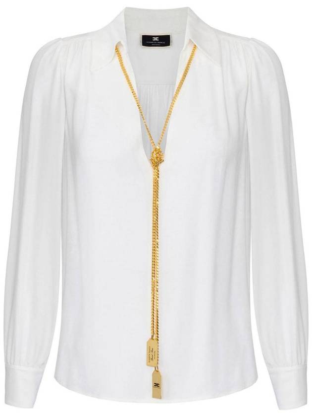 Elisabetta Franchi Shirts Ivory - ELISABETTA FRANCHI - BALAAN 1