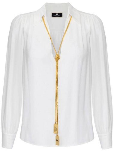 Elisabetta Franchi Shirts Ivory - ELISABETTA FRANCHI - BALAAN 1