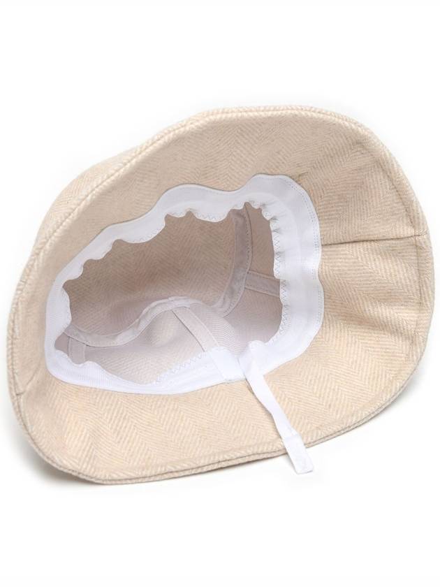 Doyou Know MC Women s Wool Blend Herringbone Jacquard Cream Beige Bucket Hat DO6242AH32 2 - DOYOUKNOWMC GOLF WEAR - BALAAN 3