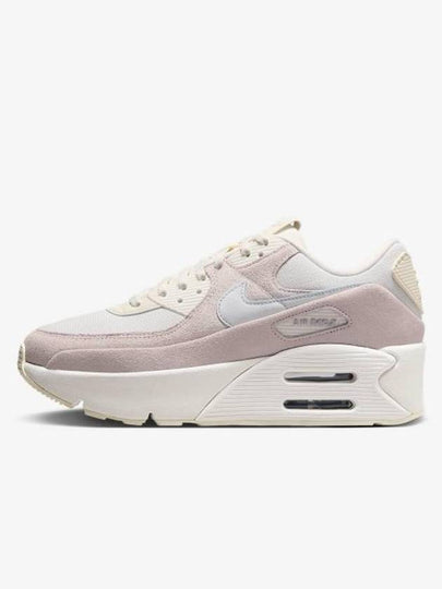 Air Max 90 LV8 SE Low Top Sneakers Photon Dust Light Soft Pink - NIKE - BALAAN 2