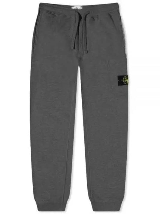 Waffen Patch Cotton Fleece Track Pants Dark Grey - STONE ISLAND - BALAAN 2