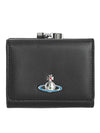 Emma Small Half Wallet Black - VIVIENNE WESTWOOD - BALAAN 1