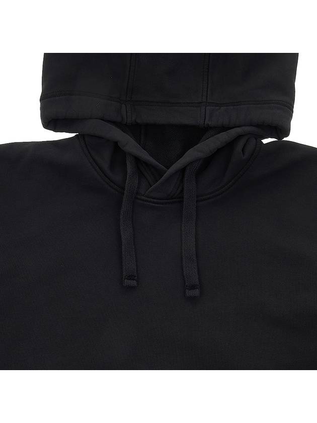 Wappen Patch Classic Fleece Hoodie Black - STONE ISLAND - BALAAN 8