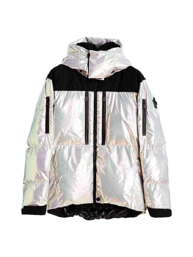 Rennaz short down jacket light gray - MONCLER - BALAAN 1