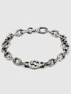 Interlocking G Chain Bracelet Silver - GUCCI - BALAAN 3