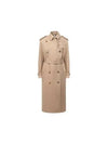 Women's Gabardine Loopback Trench Coat Beige - BURBERRY - BALAAN 2