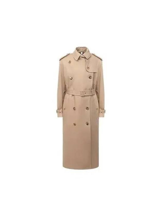 Women's Gabardine Loopback Trench Coat Beige - BURBERRY - BALAAN 2