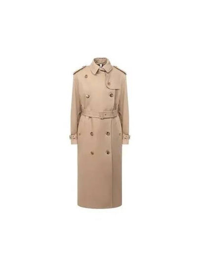 Women's Gabardine Loopback Trench Coat Beige - BURBERRY - BALAAN 2