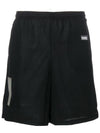 Logo Patch Track Shorts Black - OFF WHITE - BALAAN 1