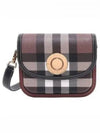 Elizabeth Check Leather Small Shoulder Bag Brown - BURBERRY - BALAAN 2