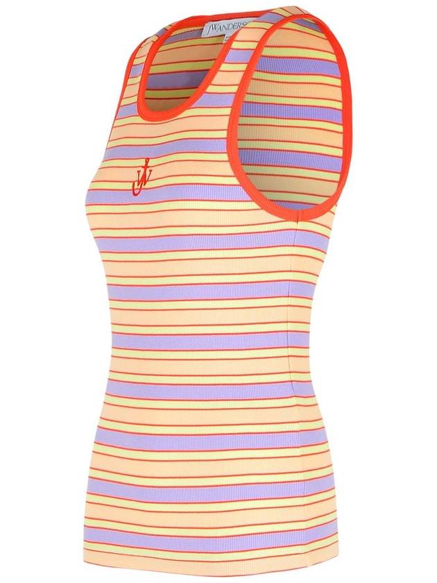 JW Anderson Logo Ribbed Tank Top - JW ANDERSON - BALAAN 2