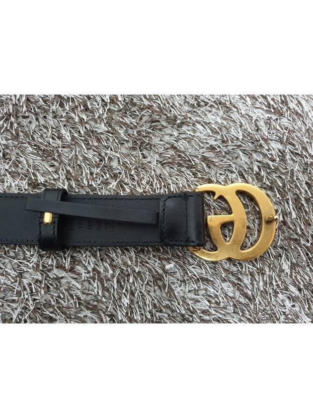 Marmont GG gold logo belt 85 - GUCCI - BALAAN 4