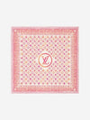 LV Tiles Square 90 Scarf Coral - LOUIS VUITTON - BALAAN 1