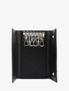 Saffiano Key Holder Black - PRADA - BALAAN 4