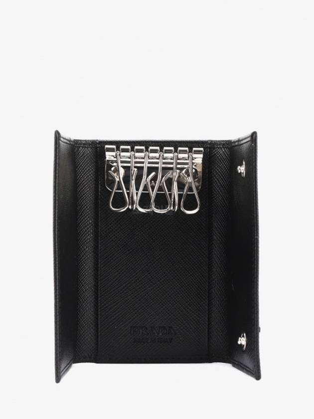 Saffiano Key Holder Black - PRADA - BALAAN 4