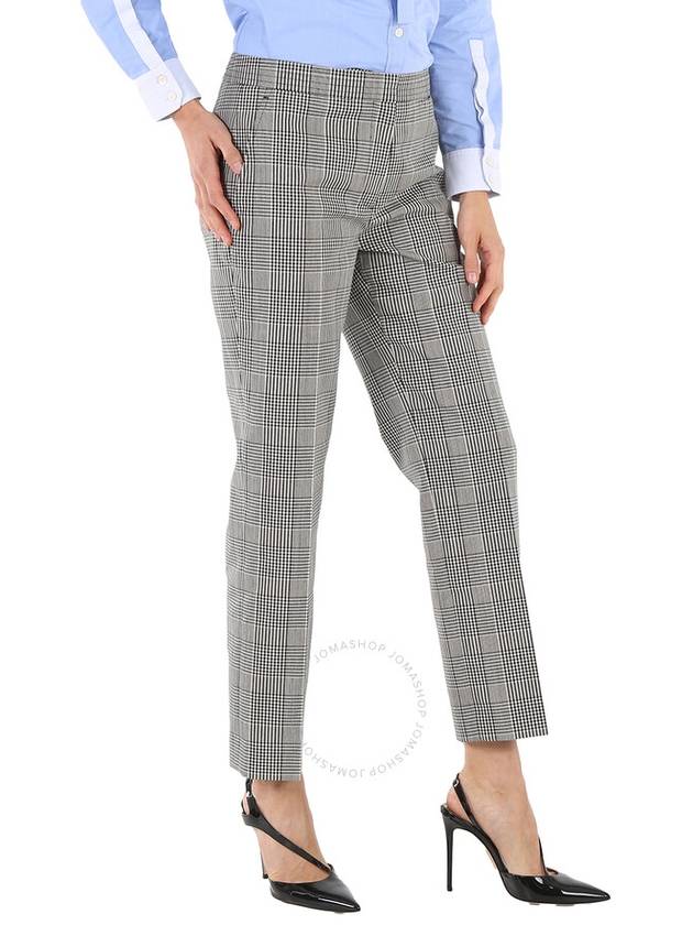 technical wool check slim fit pants - BURBERRY - BALAAN 4