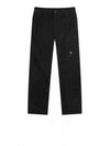 Corduroy Lens Cargo Straight Pants Black - CP COMPANY - BALAAN 2