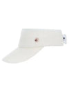 Women s Cashmere Knit Visor 8704LXAS IVORY - BLACK&WHITE - BALAAN 3