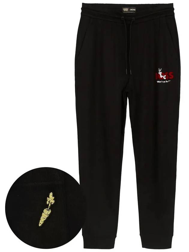 Logo Track Pants Black - HUGO BOSS - BALAAN 4