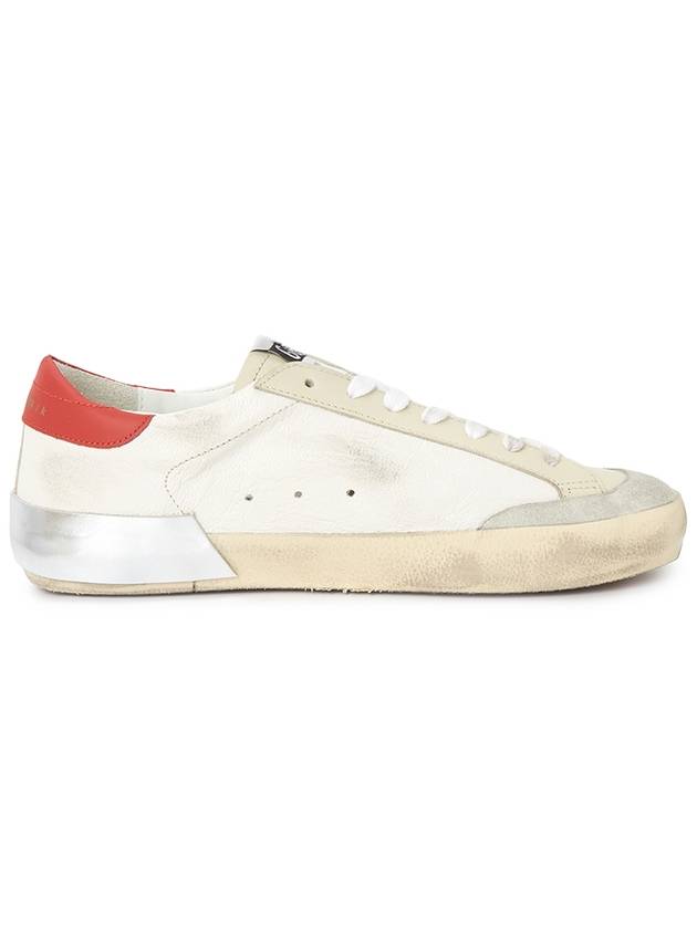 Superstar Leather Red Tab Low Top Sneakers White - GOLDEN GOOSE - BALAAN 5