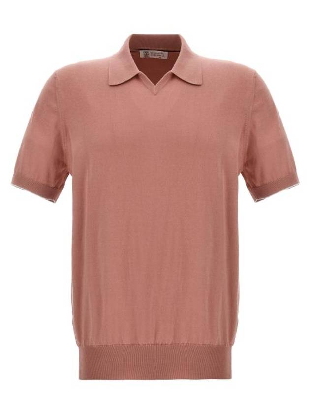 Polo T-shirt M29800145CEV58 Pink - BRUNELLO CUCINELLI - BALAAN 1