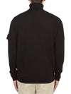 Wappen Patch Virgin Wool Turtleneck Black - STONE ISLAND - BALAAN 5