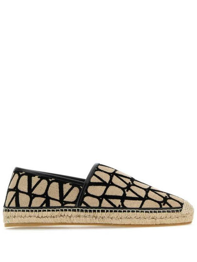 Toile Iconograph Espadrille Natural Black - VALENTINO - BALAAN 2