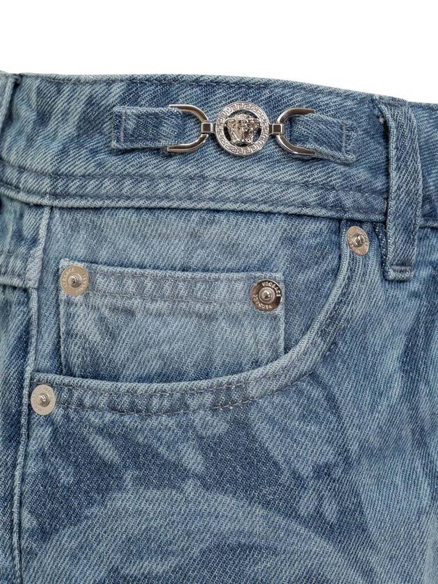 Denim Short Pants 1013689 1A10029 1D030 BLU MEDIO - VERSACE - BALAAN 5