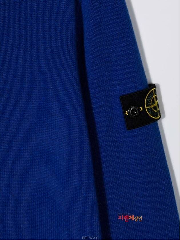 8 10 year old size blue round wappen knit 7516506A1 - STONE ISLAND - BALAAN 4