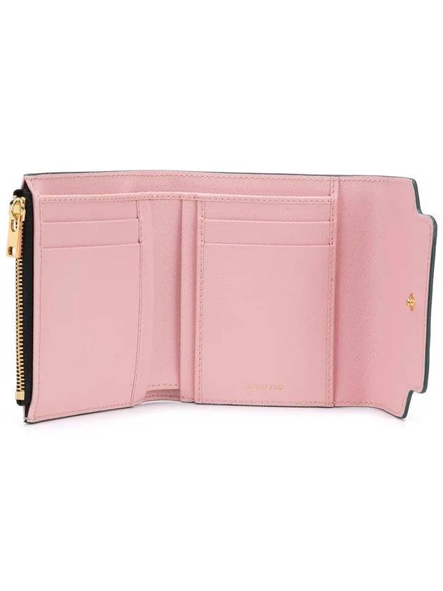 Saffiano Square Half Wallet Pink - MARNI - BALAAN 5