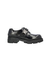 Terra Buckle Leather Derby Black - GIVENCHY - BALAAN 1