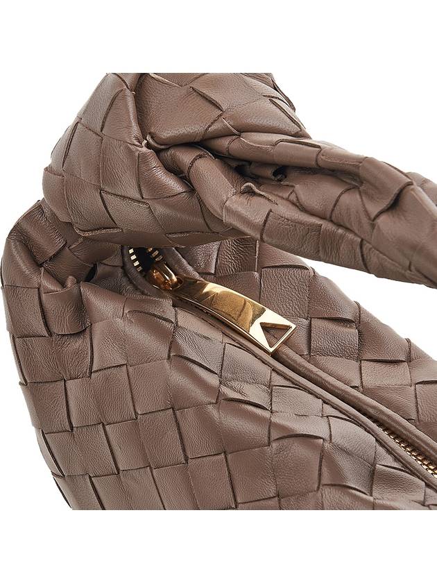 Jodie Intrecciato Small Tote Bag Light Brown - BOTTEGA VENETA - BALAAN 9