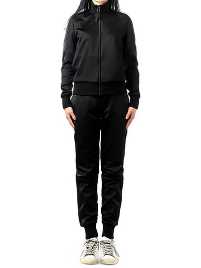 Logo Embossed Track Jumpsuit Black - FENDI - BALAAN 2