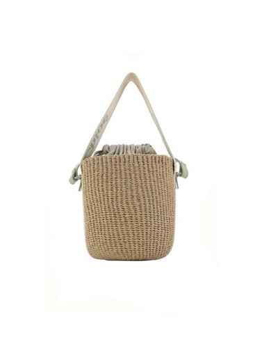 Small Woody Logo Bucket Bag Beige - CHLOE - BALAAN 1