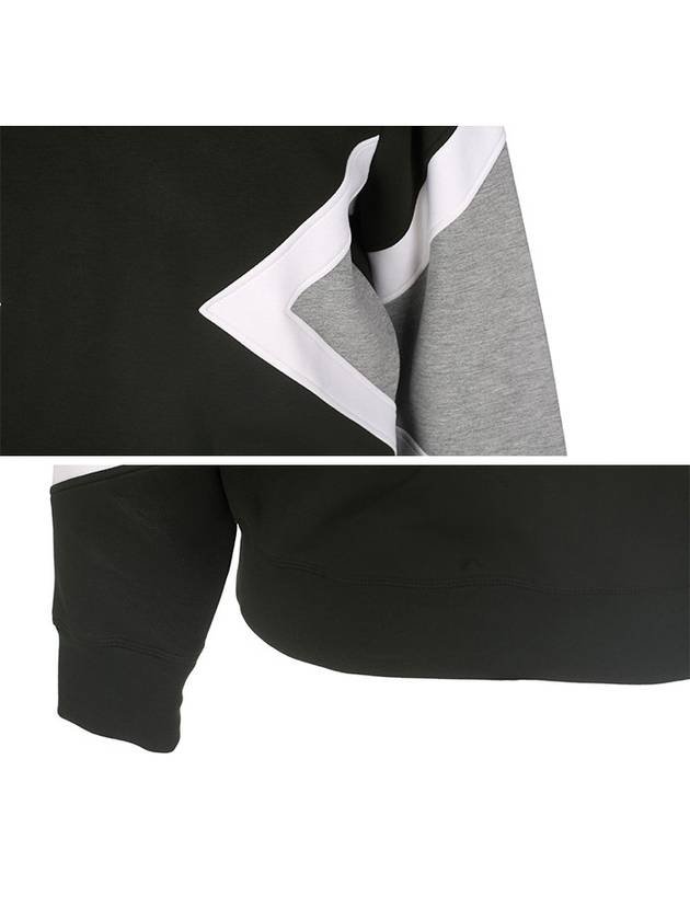 Geometric Neoprene Sweatshirt Khaki Gray - NEIL BARRETT - BALAAN 6