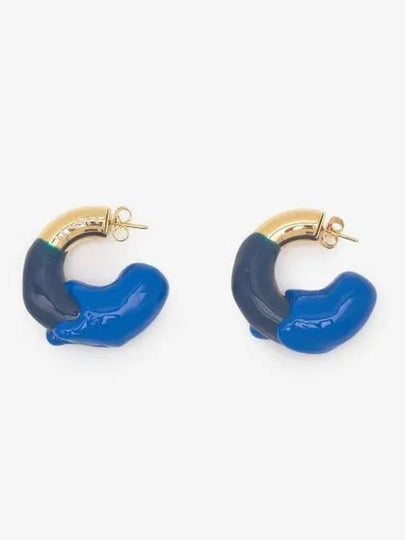 Small rubber rise double earrings Gold Boutique Blue Dark CACCWJEW030MET0077573 - SUNNEI - BALAAN 2