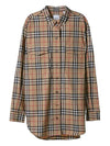 Vintage Check Overfit Shirt Beige - BURBERRY - BALAAN 11