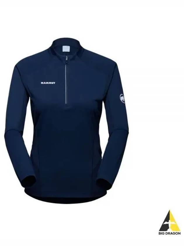 Aenergy FL ​​Half Zip-up Long Sleeve T-shirt Navy - MAMMUT - BALAAN 2