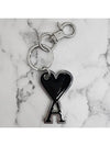 Heart Logo Keyholder Black - AMI - BALAAN 4