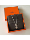 Clou de Selle Amulette Sterling Pendant Necklace Silver - HERMES - BALAAN.