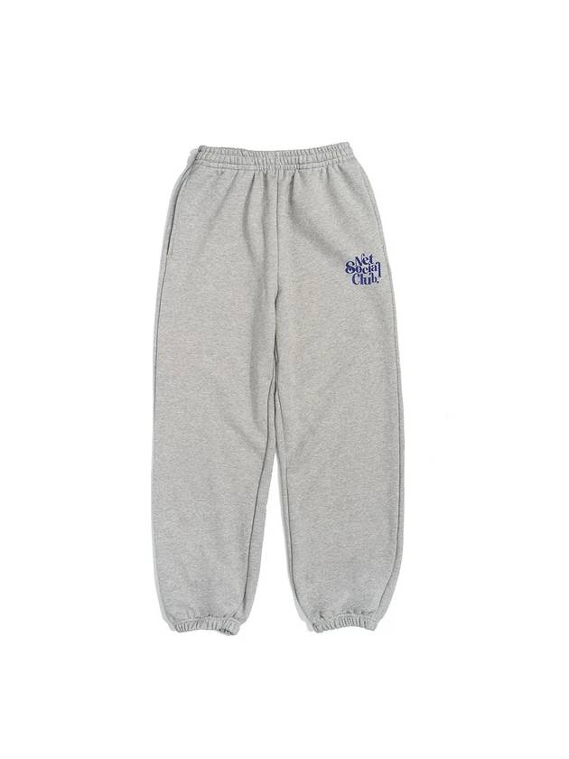 CURLY LOGO JOGGER PANTS MELANGE - NET SOCIAL CLUB - BALAAN 4