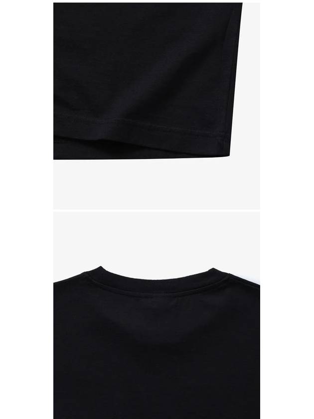 Logo Patch Short Sleeve T-Shirt Black - ACNE STUDIOS - BALAAN 4