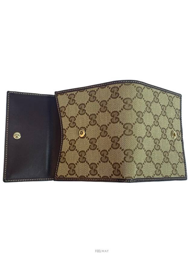 181896 203887 GG leather fabric 3fold bifold wallet - GUCCI - BALAAN 3