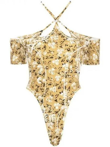 Knowles flower printing halterneck bodysuit 271252 - KNWLS - BALAAN 1