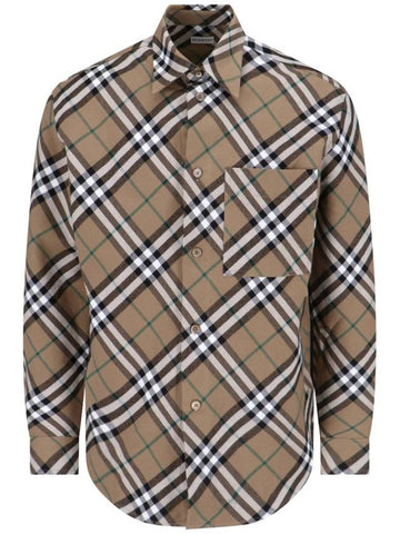 Burberry Shirts Brown - BURBERRY - BALAAN 1