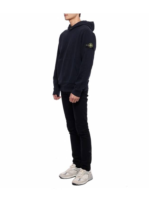 Compass Logo Patch Hoodie Navy - STONE ISLAND - BALAAN 5