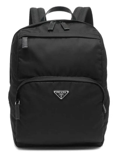 Triangle Logo Re-Nylon Backpack Black - PRADA - BALAAN 2